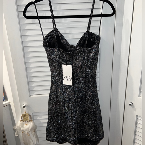 ZARA PATTERNED CUT OUT DRESS - Picture 12 of 14